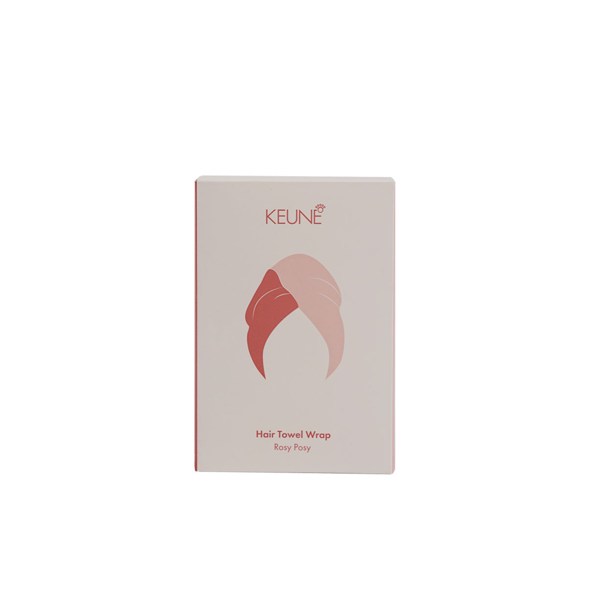 HAIR TOWEL WRAP - TWO-TONE ROSY POSY
